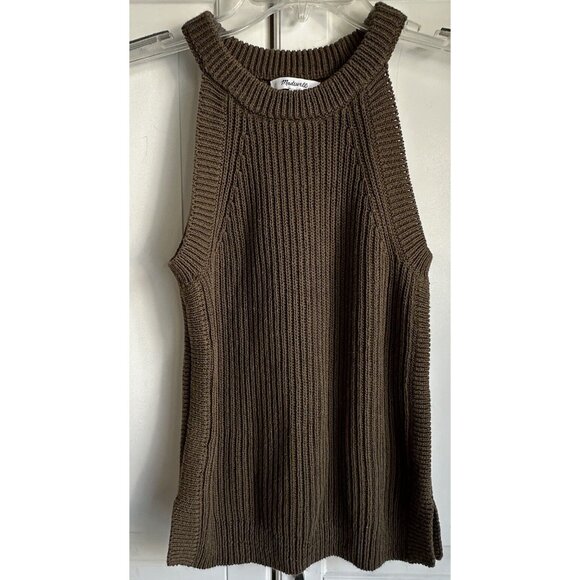 Madewell Sweater Womens Size XXS‎ Valley Olive Green High Neck Tank - Picture 1 of 6